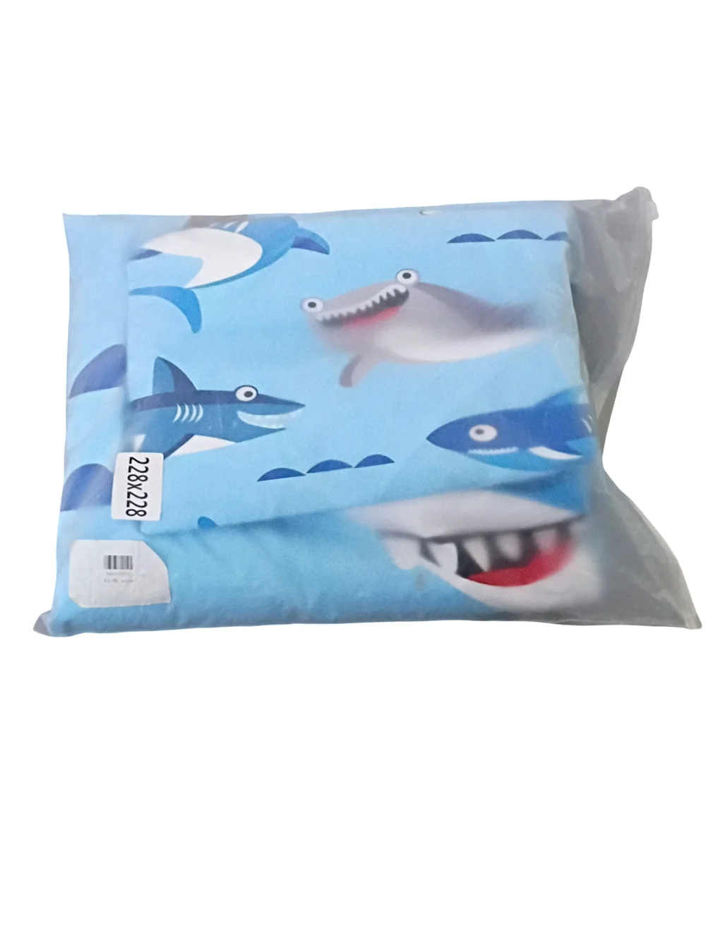 Shark Print Queen Sized Duvet Cover And Two Pillow Caes